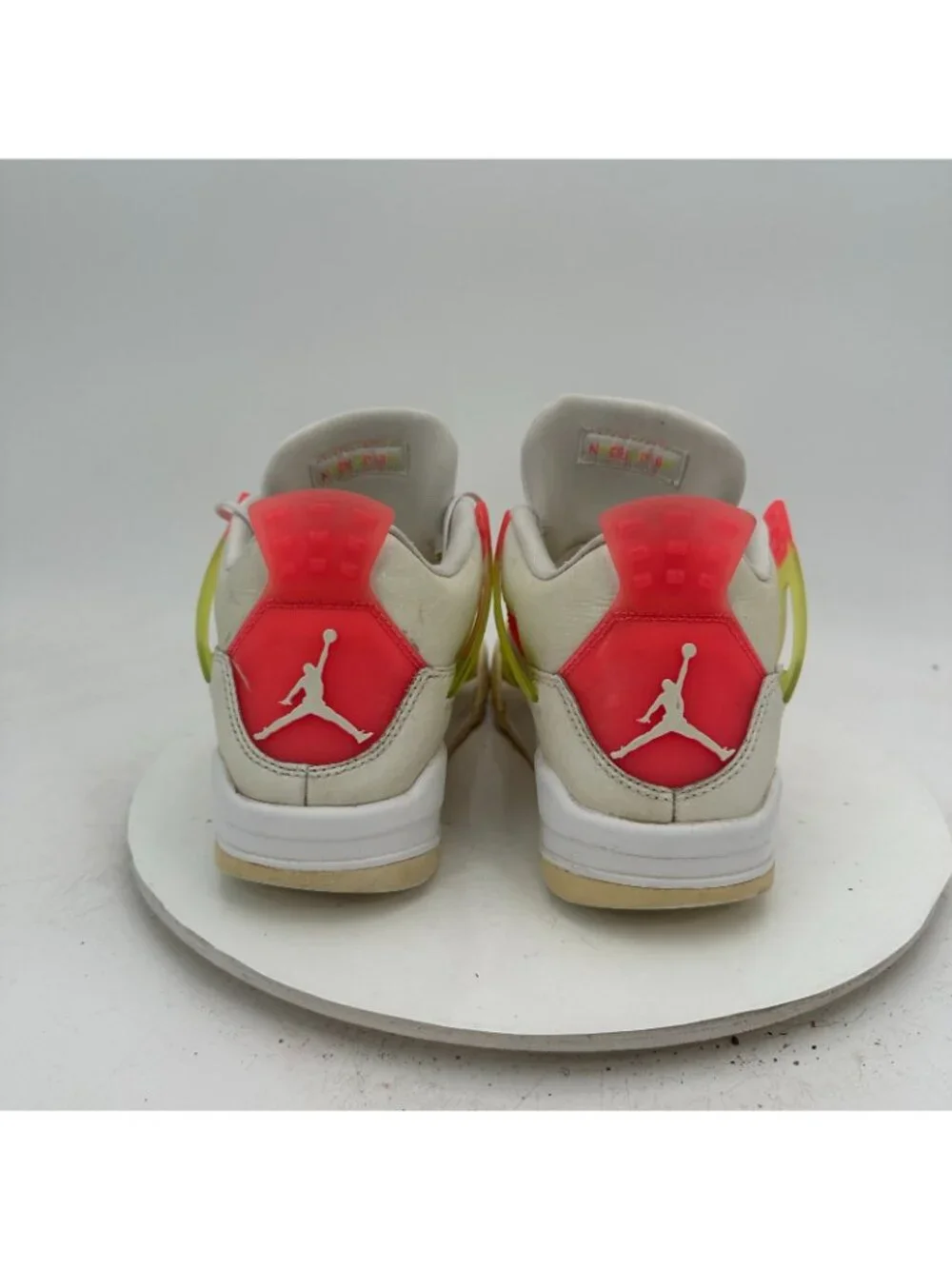 Nike Air Jordan 4 Youth Size 6Y Women 7.5 CV7808 100 Lemon Pink Blast White Shoe